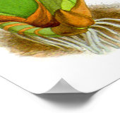  Paarse Burgundy Orchid Flower Poster (Hoek)