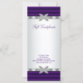 Paarse Business Cadeaubon Cadeaubon Kaart (Voorkant)