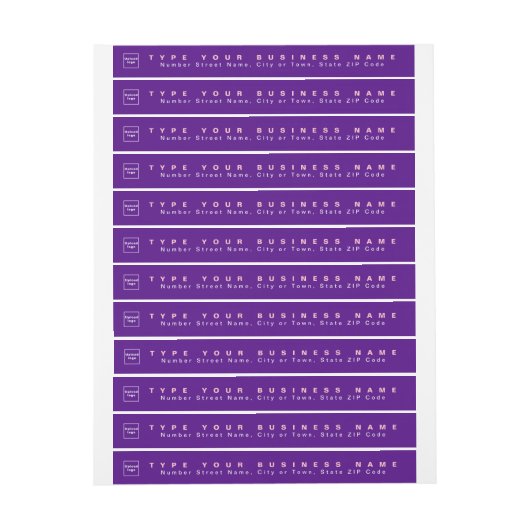 Paarse Business Return Address Slim (Vel)