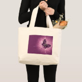 PAARSE BUTTERFLES GROTE TOTE BAG (Voorkant (product))