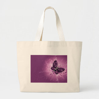 PAARSE BUTTERFLES GROTE TOTE BAG