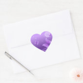 PAARSE BUTTERFLES HART STICKER (Envelop)