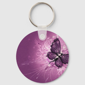 PAARSE BUTTERFLES SLEUTELHANGER