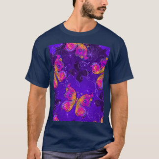 Paarse Butterflies 18 T-shirt