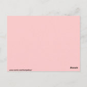 Paarse Butterflies Briefkaart (Achterkant)