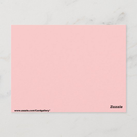 Paarse Butterflies Briefkaart (Achterkant)