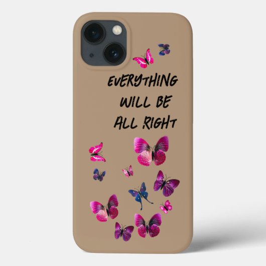 Paarse Butterflies Case-Mate iPhone Case (Achterkant)