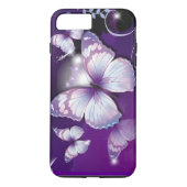 Paarse Butterflies Case-Mate iPhone Case (Achterkant)