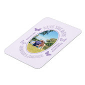 Paarse Butterflies Magneet (Linkerzijde)