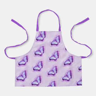 Paarse Butterflies Schort