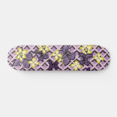 Paarse Butterflies Skateboard (Horizontaal)