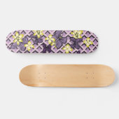 Paarse Butterflies Skateboard (Horizontaal)