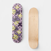 Paarse Butterflies Skateboard (Voorkant)