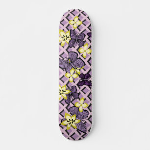 Paarse Butterflies Skateboard