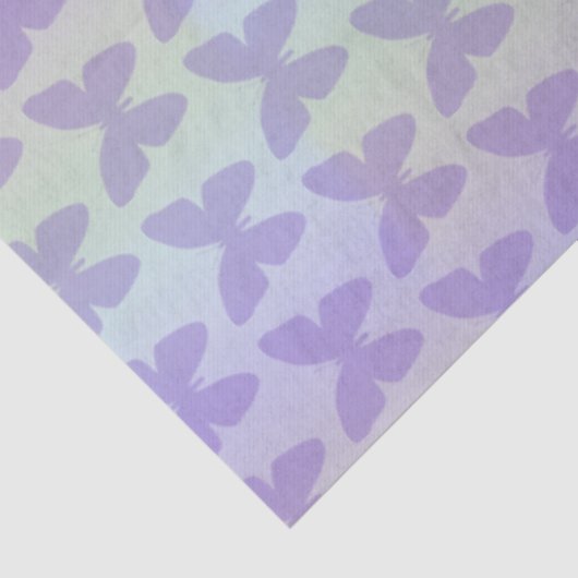 Paarse Butterflies Tissuepapier (Detail)