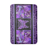 Paarse Butterfly 31 Bath Mat (Voorkant Verticaal)