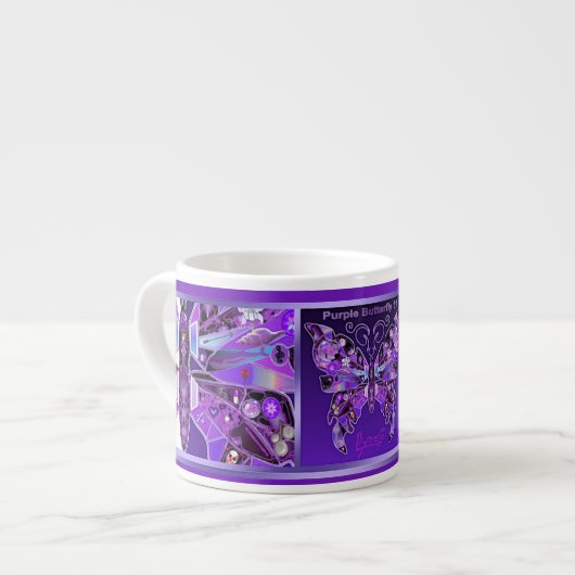 Paarse Butterfly 31 Espresso Cup Espresso Kop (Links)