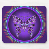 Paarse Butterfly 31 Muismat (Voorkant)