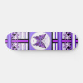 Paarse Butterfly 31 Skateboard (Horizontaal)