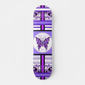 Paarse Butterfly 31 Skateboard (Voorkant)