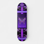 Paarse Butterfly 31 Skateboard (Voorkant)