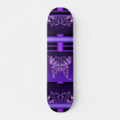 Paarse Butterfly 31 Skateboard (Voorkant)