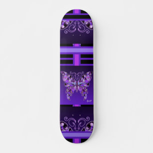 Paarse Butterfly 31 Skateboard