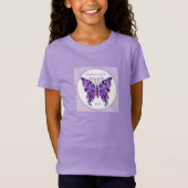 Paarse Butterfly 31 soft T-Shirt (Voorkant)