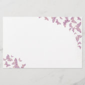 Paarse butterfly Advice Game de heer Mrs. Vrijgeze Briefpapier (Achterkant)