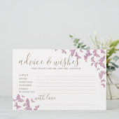 Paarse butterfly Advice Game de heer Mrs. Vrijgeze Briefpapier (Staand voorkant)