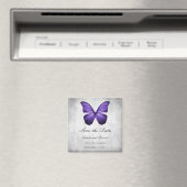 Paarse Butterfly bespaart de Datum Magnet (Insitu (Vaatwasser))