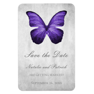 Paarse Butterfly bespaart de Datum Magnet Magneet