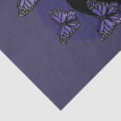 Paarse Butterfly Goddess Tissuepapier (Detail)