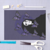 Paarse Butterfly Goddess Tissuepapier (Craft)