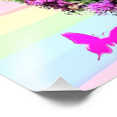 PAARSE BUTTERFLY ISAIAH 41:10 BIBLIOTHEEK FOTO AFDRUK (Hoek)