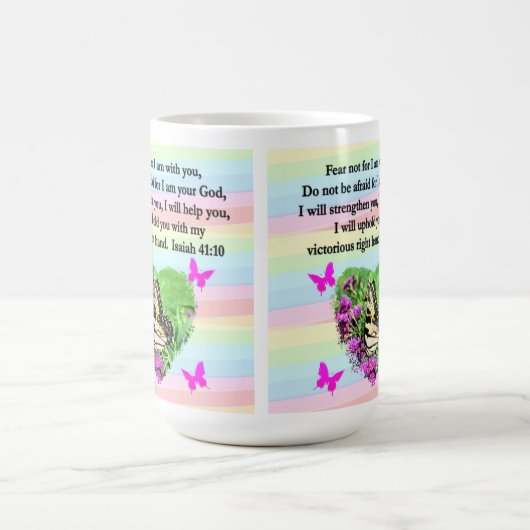 PAARSE BUTTERFLY ISAIAH 41:10 BIBLIOTHEEK KOFFIEMOK (Center)