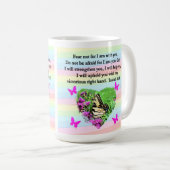 PAARSE BUTTERFLY ISAIAH 41:10 BIBLIOTHEEK KOFFIEMOK (Voorkant rechts)