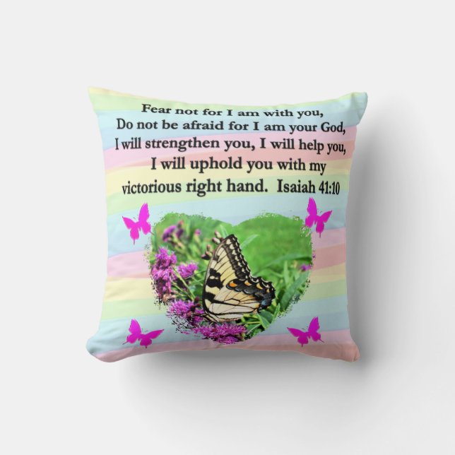 PAARSE BUTTERFLY ISAIAH 41:10 BIBLIOTHEEK KUSSEN (Voorkant)