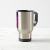 Paarse butterfly-koffie reisbeker (Voorkant rechts)