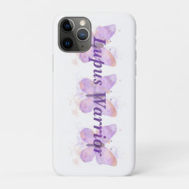 Paarse Butterfly Lupus Warrior Case-Mate iPhone Case
