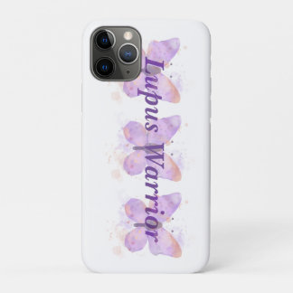 Paarse Butterfly Lupus Warrior Case-Mate iPhone Case