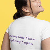 Paarse Butterfly Lupus Warrior Grote Maat T-shirt