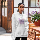 Paarse Butterfly Lupus Warrior Hoodie