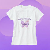 Paarse Butterfly Lupus Warrior T-shirt