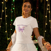 Paarse Butterfly Lupus Warrior T-shirt