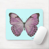Paarse Butterfly Mousepad Muismat (Met muis)