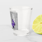 Paarse Butterfly Rustic Specialized Shot Glass Glas (Rechts)