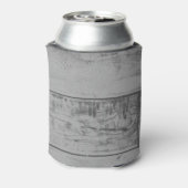 Paarse Butterfly Rustische Koelbox Blikjeskoeler (Blikje Achterkant)