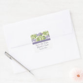 Paarse Butterfly Weddenschappen Vierkante Sticker (Envelop)
