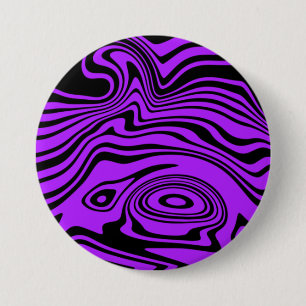 Paarse Button met Abstracte golven - Kies kleuren